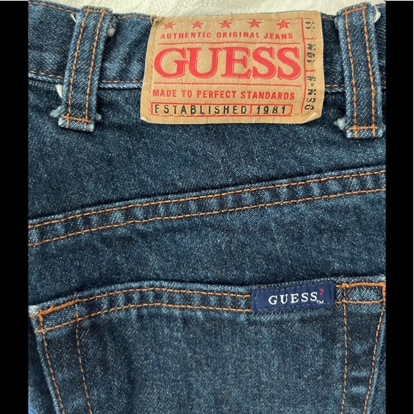 GUESS Vintage  Jeans bootleg low waist 060 bootleg jeans 100% cotton - Picture 5 of 6